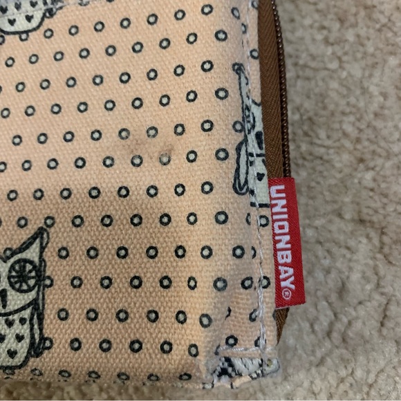 Unionbay Womens Owl Print Beige Crossbody Wallet Bag - Picture 8 of 9